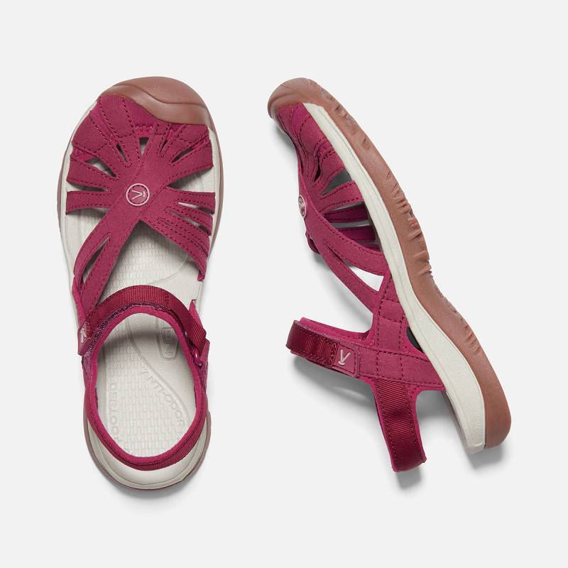 Keen Rose Trekkingsandalen Damen DE-47589 Raspberry Wine - Keen Damenschuhe Rosa